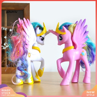 Youxiu ตุ๊กตาฟิกเกอร์ My Little Pony Moon Princess PVC ขนาด 14 ซม. ของเล่นสะสม สําหรับเด็ก 1 ชิ้น