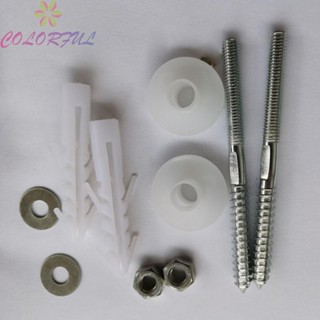 【COLORFUL】Basin Screw White Basin Durable Wall Mounted Brand New Fixing Screw Set