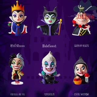 BLISS โมเดลฟิกเกอร์ อนิเมะ Villains Series Evil Queen Maleficent Ursula ขนาดเล็ก ของเล่นสําหรับเด็ก 6 ชิ้น ต่อล็อต