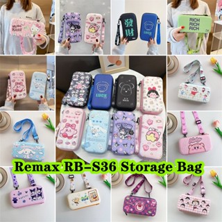 【Case Home】กระเป๋าเก็บหูฟัง ลายการ์ตูนอนิเมะ แบบพกพา สําหรับ Remax RB-S36 Remax RB-S36