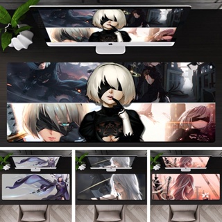 NieR:Automata anime game lock edge oversized mouse pad keyboard pad office desk pad creative personalized custom แผ่นรองเมาส์ คีย์บอร์ด