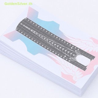 Goldensilver สติกเกอร์ต่อเล็บอะคริลิค เจล Uv แบบมืออาชีพ 100 ชิ้น