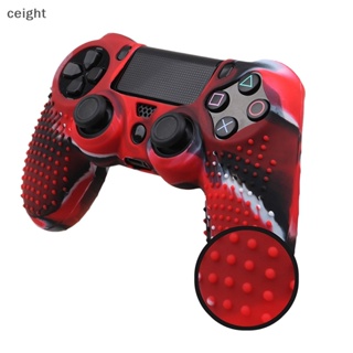 [ceight] เคสยางซิลิโคน ลายพราง สําหรับ PlayStation 4 PS4 Controller
 Th