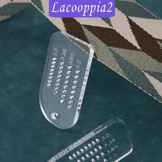 [Lacooppia2] ไม้บรรทัดเจาะรูเครื่องหนัง 3.0 3.38 3.85 4.0 มม. DIY