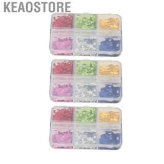 Keaostore Acrylic  Nail Art Glitter Multiple Colors Exquisite Charming Sequins Supplies for Artists