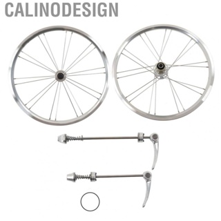 Calinodesign Bicycle Wheel Set  20 Inch Mountain Bike Wheelset Silver  for Stable Riding