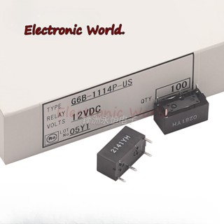 รีเลย์พาวเวอร์ G6B-1114P-US-5V 12VDC G6B-1174P-US-5V G6B-2114P-US-12V G6B-2214P-US-5V 12V 24VDC 4PIN 6PIN