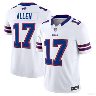 Qy NFL Baltimore Ravens Jersey Allen No.17 เสื้อยืดลําลอง แขนสั้น พิมพ์ลายฟุตบอล Royal Sports Tops Edition