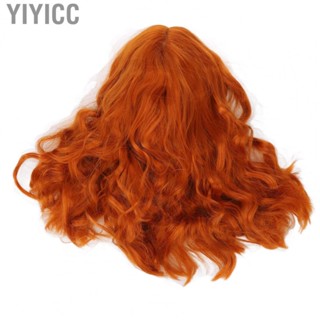 Yiyicc Curly Wig  Air Bangs Soft Touch Versatile for Weddings Dates