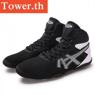 【Tower.th】 36-46 ใหม่ รองเท้าผ้าใบ ระบายอากาศ กันลื่น เหมาะกับมวยปล้ํา ชกมวย สําหรับผู้ชาย ผู้หญิง DJCW