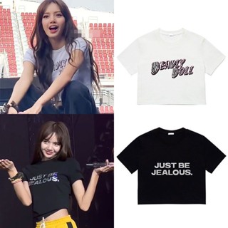  เสื้อยืด เสื้อยืดลําลอง ผ้าฝ้าย แขนสั้น คอกลม พิมพ์ลาย KPOP BLACKPINK LISA Rosé WORLD TOUR MACAU สําหรับผู้ชาย และผู้หญ