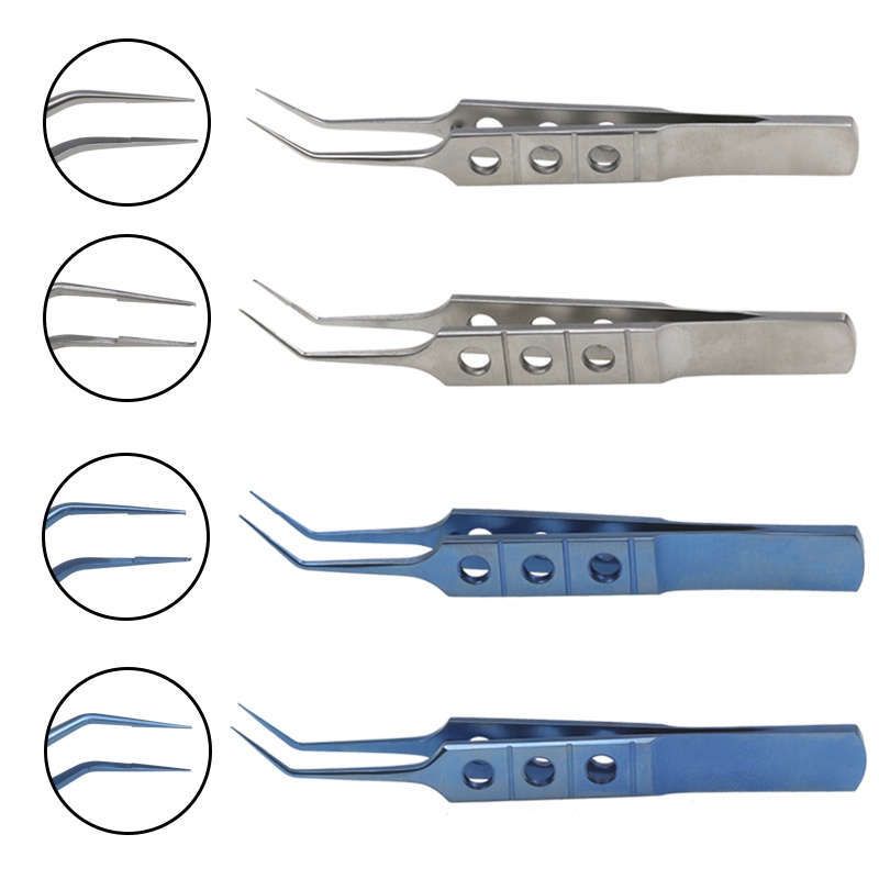 Ophthalmic Forceps แหนบ Corneal Forceps Ophthalmic Eye Instrument สแตนเลส/โลหะผสมไทเทเนียม