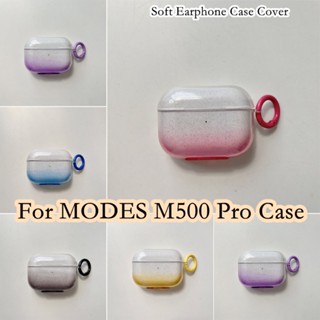พร้อมส่ง!  เคสหูฟัง แบบนิ่ม ไล่โทนสีฟ้า สําหรับ MODES M500 Pro MODES M500 Pro