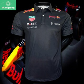 เสื้อโปโล Polo Shirt F1 Red Bull Racing เสื้อโปโลฟอร์มูลาวัน ทีม เรดบูล เรสซิ่ง #FM0054 ไซส์ shangsong