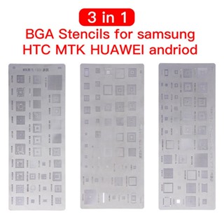 ชุดแม่แบบลายฉลุ BGA แผ่นเหล็กแรงดัน สําหรับ MTK Samsung HTC Huawei