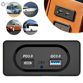 Qc3.0+pd3.0 อะแดปเตอร์ซ็อกเก็ตชาร์จ USB คู่ สําหรับรถยนต์