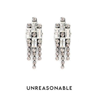 ต่างหู Crystal ต่างหูคลิป ต่างหูก้านเงินแท้ UA0517-01 Unreasonable Accessories