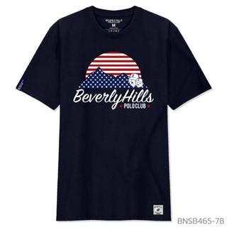 [S-5XL]สินค้าเฉพาะจุด Beverly Hills Polo Club เสื้อยืดคอกลมแขนสั้น Clic Bear รุ่นS-5XL