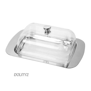 [Dolity2] กล่องเก็บจานเนย สเตนเลส สําหรับห้องครัว ตู้เย็น