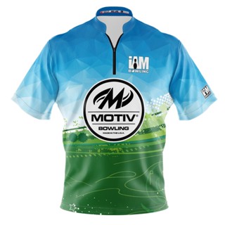 Motiv DS เสื้อโปโล แขนสั้น พิมพ์ลายโบว์ลิ่ง 3D 2089-MT