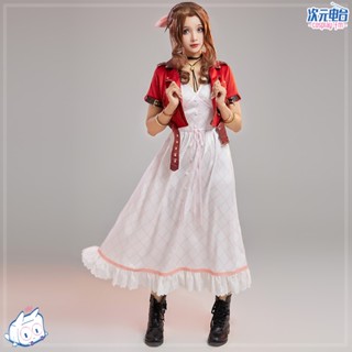 รองเท้าบูทคอสเพลย์ FM Game Final Fantasy VII Aerith Gainsborough เหมาะกับเทศกาลฮาโลวีน