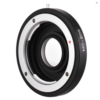 MD-EOS Lens Mount Adapter Ring with Corrective Lens for Minolta MD Lens to Fit for  EOS EF Camera Focus Infinity