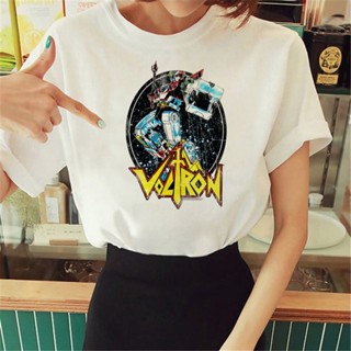 เสื้อยืด พิมพ์ลายอนิเมะ Voltron 2000s ตลก สําหรับผู้หญิง