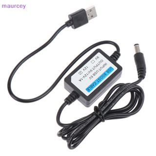 Maurcey สายชาร์จ USB DC 2.1x5.5 มม. 5V เป็น DC 9V 12V 1A