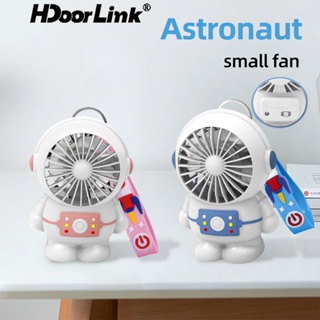 Hdoorlink ใหม่ นักบินอวกาศ มินิ USB ชาร์จ พัดลม ขนาดเล็ก นักบินอวกาศ พัดลมมือถือ แบบพกพา พัดลมเดินทาง