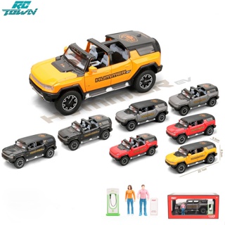 Rctown โมเดลรถออฟโร้ด 1:24 Suv อัลลอย แบบดึงถอยหลัง พร้อมเอฟเฟคเสียงเบา ของเล่นสําหรับเด็ก