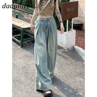 DaDulove💕 New American Ins High Street Retro Washed Jeans Niche High Waist Wide Leg Pants Large Size Trousers