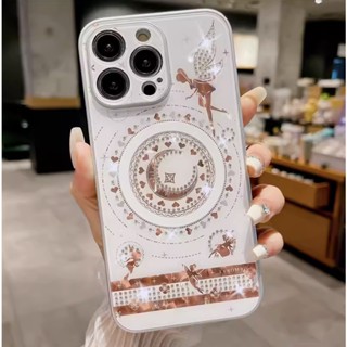 เคสโทรศัพท์มือถือ แบบแม่เหล็ก กันกระแทก หรูหรา แฟชั่น สําหรับ iPhone15 Pro Max 15 Plus 15 Pro 15