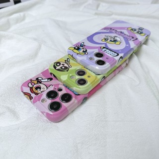 เคสโทรศัพท์มือถือแบบแข็ง ลาย Powerpuff Girls QYJS 13promax สําหรับ iPhone 14 13 11promax 12pro 12 13pro xs xr 11