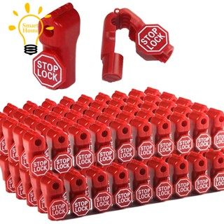 ตะขอล็อคพลาสติก ป้องกันการโจรกรรม สีแดง จํานวน 100 ชิ้น