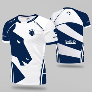 เสื้อยืด พิมพ์ลาย CSGO E-Sports LCS Team Liquid Team Uniform Jersey 3 มิติ เหมาะกับฤดูร้อน สําหรับผู้ชาย และผู้หญิง