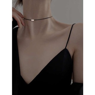 Miss Z choker สร้อยคอโซ่ เรียบง่าย เข้ากับทุกการแต่งกาย ฤดูร้อน สําหรับผู้หญิง