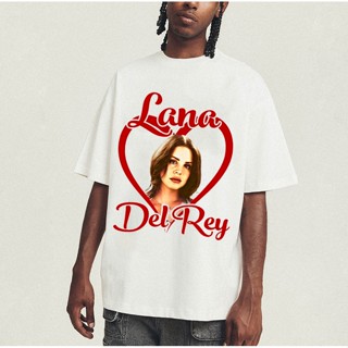 เสื้อยืด Summer T-Shirt #Lana del Rey ชายและหญิง พิมพ์ลายผ้าฝ้าย 100% S-5XL