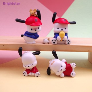 Brightstar ตุ๊กตาฟิกเกอร์การ์ตูนอนิเมะ Pochacco Sanrio Kawaii ของเล่นสําหรับเด็ก 2 ชิ้น