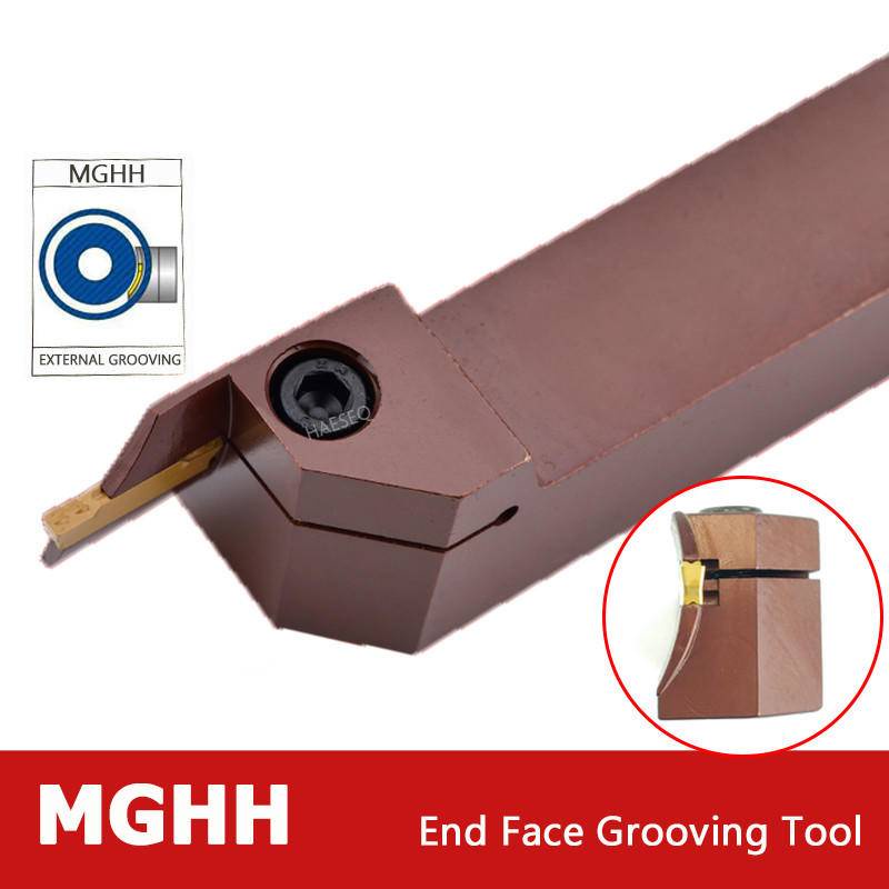1 PC เครื่องมือเซาะร่องผู้ถือ MGHH MGHH216R MGHH220R MGHH225R MGHH320R MGHH325R MGHH420R MGHH425R CNC โลหะเครื่องกลึงเครื่องมือตัดวงกลมภายนอกเครื่องกลึงเครื่องมือเปลี่ยนผู้ถือ