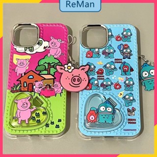 เคสโทรศัพท์มือถือ แบบนิ่ม ลายการ์ตูนน่ารัก กันกระแทก มีกระจก สําหรับ Apple Iphone 11 13 12 14Promax 11 14Promax 14plus 13 12pro 12 11 pro max Xr Xs max 7 8 Plus 13 pro max 13 12 12pro 11promax