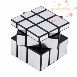 Malcolm ลูกบาศก์กระจก โลหะ ของเล่นเสริมการเรียนรู้เด็ก 3x3 Cube