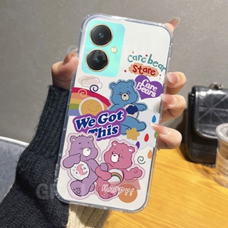 ใหม่ เคสโทรศัพท์มือถือแบบนิ่ม ใส กันกระแทก ลายการ์ตูนหมีสายรุ้ง สําหรับ VIVO Y27 Y36 Y78 4G 5G 2023 Y27 Y78 Y36