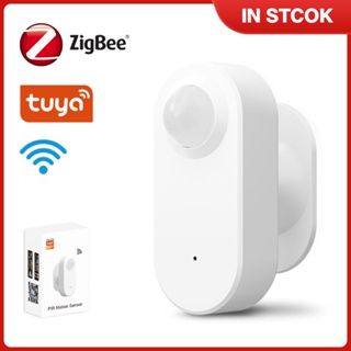 [Fast Shiping] Tuya Zigbee3.0 Human Body Sensor Wireless Smart Body Movement mini PIR Motion Sensor work with wifi TH