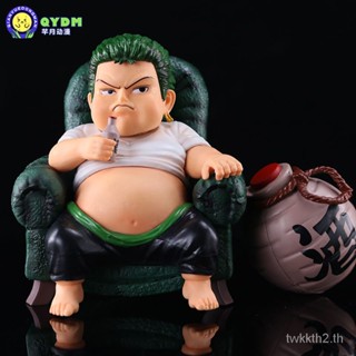 โมเดลฟิกเกอร์ One Piece GK Fat Fat Zoro Two-Dimensional Anime PANW แบบตั้งโต๊ะ บรรจุกล่อง สําหรับตกแต่ง