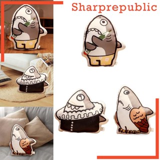 [Sharprepublic] หมอนตุ๊กตาปลาฉลาม แบบนิ่ม กอดได้ สําหรับวันหยุด