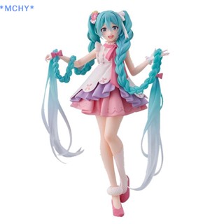 Mchy&gt; ใหม่ โมเดลฟิกเกอร์ Pvc รูปปั้นอนิเมะ Hatsune Miku Kawaii Virtual Singer Miku น่ารัก ของเล่นสะสม สําหรับเด็ก