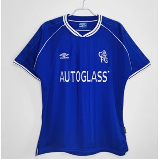 เสื้อกีฬาแขนสั้น ลายทีมชาติฟุตบอล Chelsea 99-01 คุณภาพสูง สไตล์วินเทจ