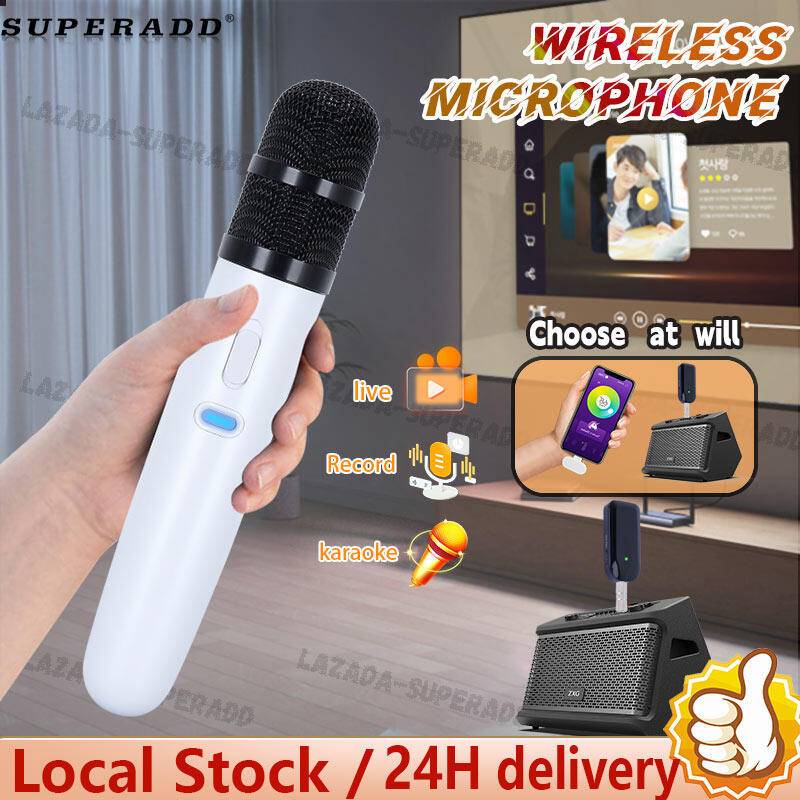 SUPERADD W-9 Wireless microphone karaoke for recording  karaoke live pa sistem laptop speaker amplifier tv