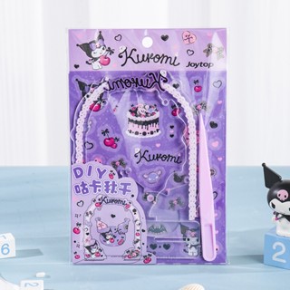 Joytop Sanrio Goo Card Swing Sticker Easy Match Goo Card Set Kuromi สติกเกอร์เด็กผู้หญิงน่ารัก