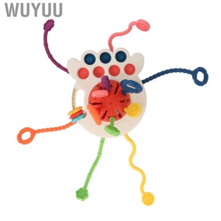 Wuyuu Baby Sensory Toy  Interactive Pull String Portable Colorful for Home